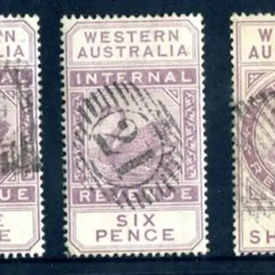 1893 1d to 1/- Internal Revenues with CA/Crown ...