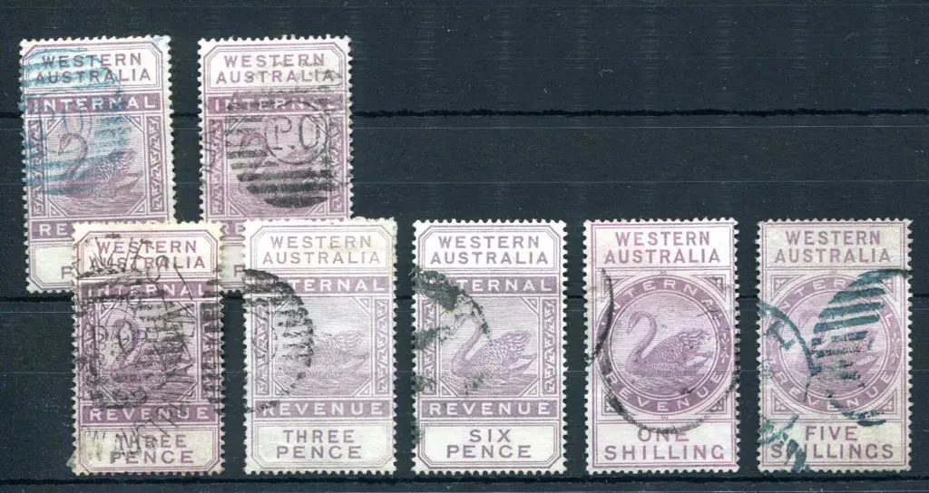 1893-1897 Internal Revenue stamps all postally ... Image 1++