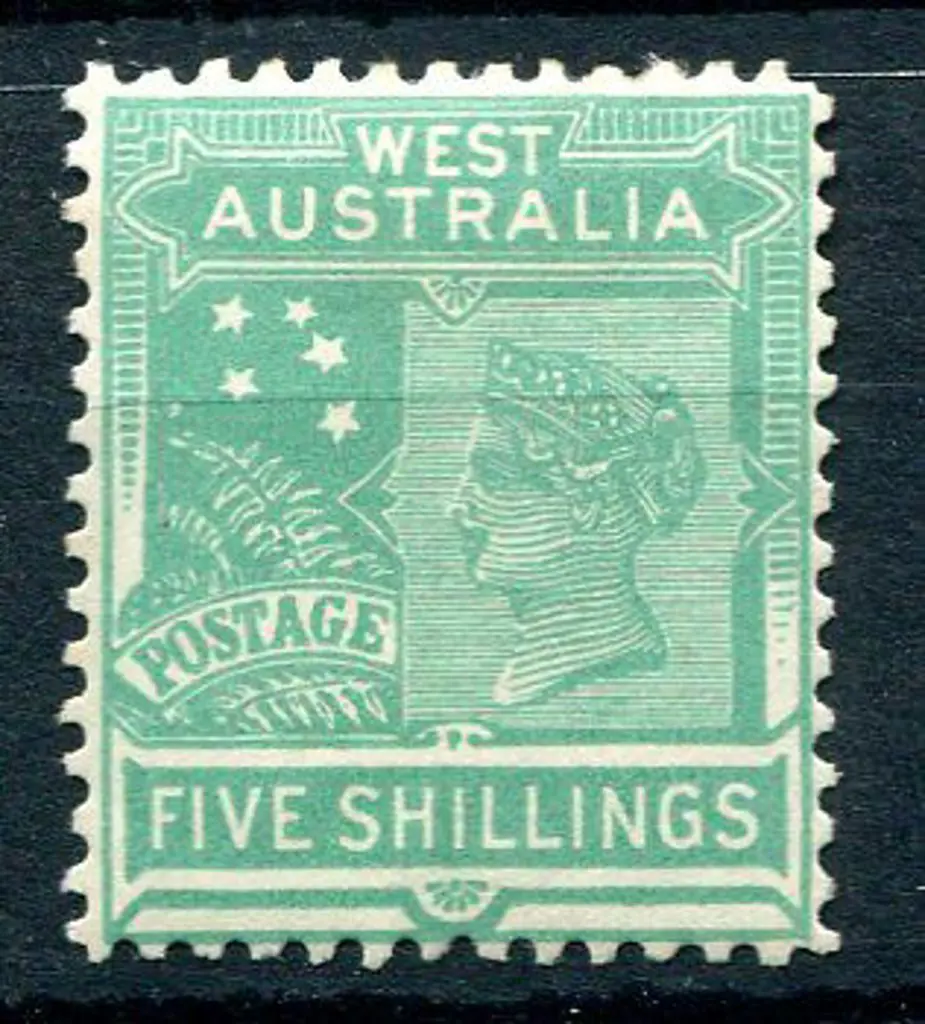 1902/11 5/- emerald-green QV. MLH with good ... Image 1++