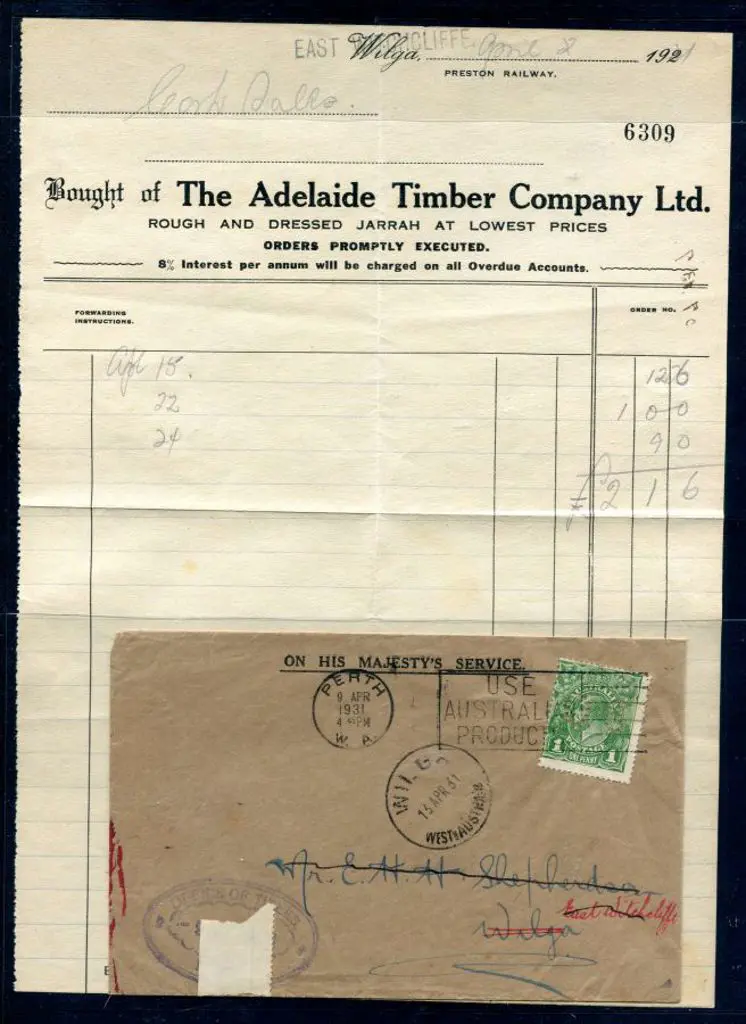 1931 (9th Apr) Returned Land Titles Office cover ... Image 1++