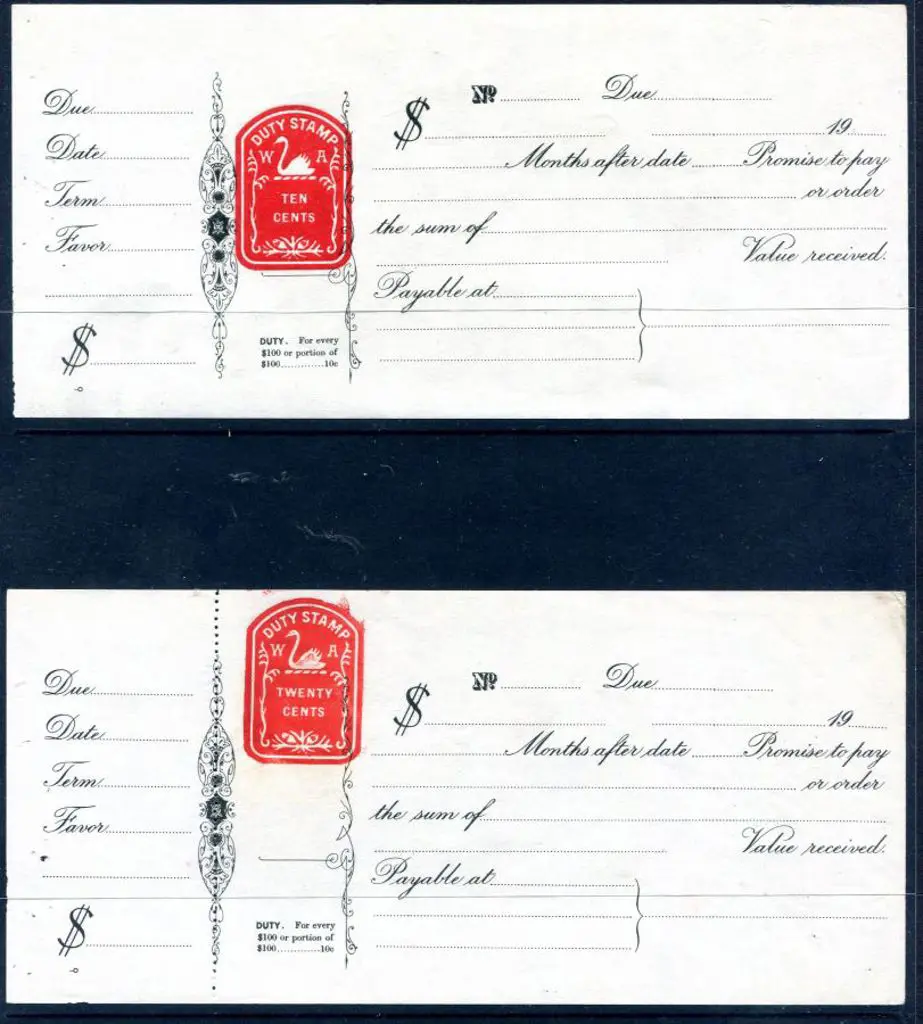 1966 10c & 20c Promissory Notes with impressed ... Image 1++