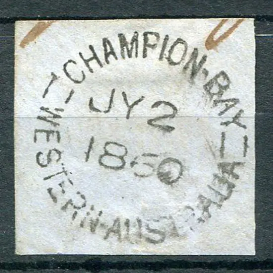 Champion Bay cds 1 full strike on piece dated JY 2 ...