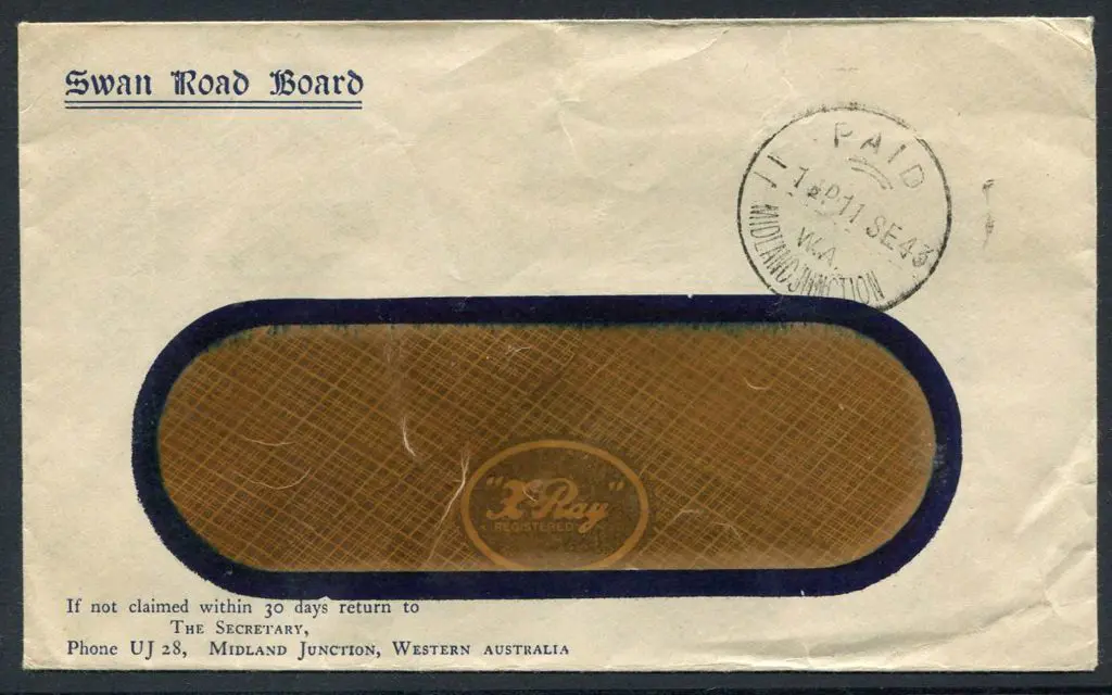 Midland Junction Paid 1½d on similar "Swan Road ... Image 1++