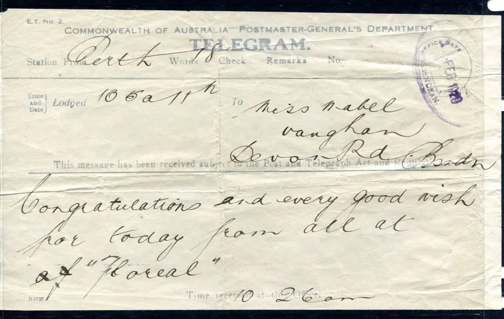 Post & Telegraph Office Bassendean ORS type 2 oval ... Image 1++