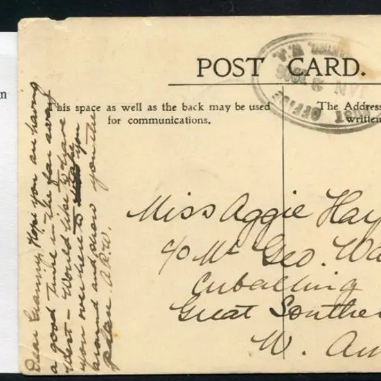 Yornaning ORS 75% transit oval rubber stamp dated ...