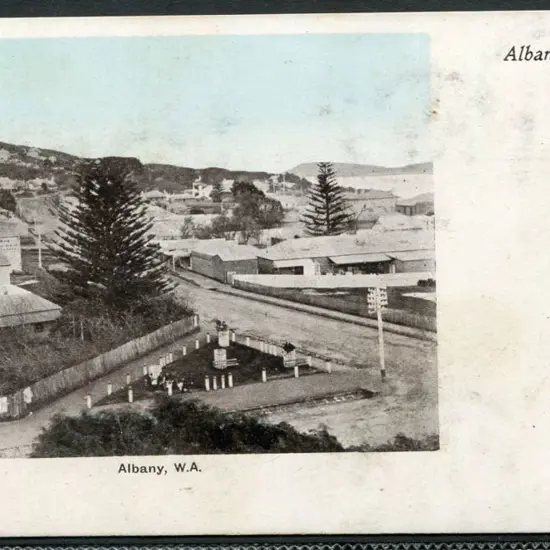 "Albany, WA" H Harden, Albany b&w with blue sky. ...