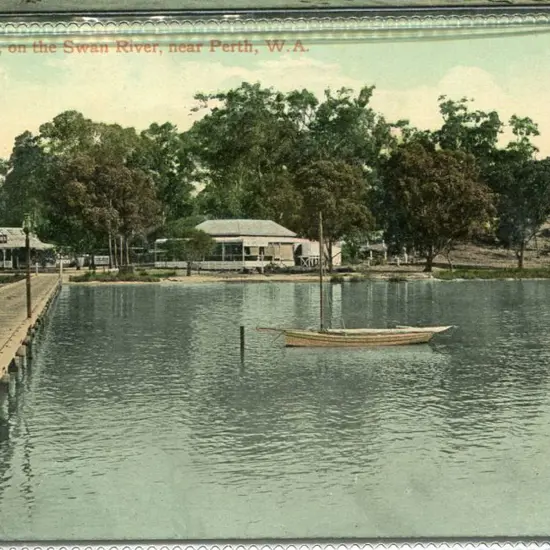"Applecross, on the Swan River, Near Perth, WA" ...