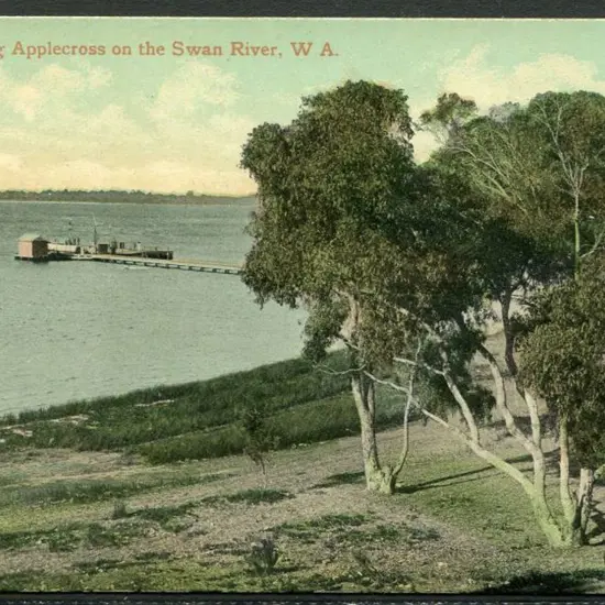 "Approaching Applecross on the Swan River, WA" ...