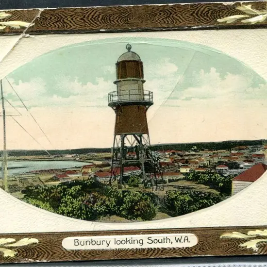 "Bunbury looking South, WA" K Fiddes, Bookseller, ...