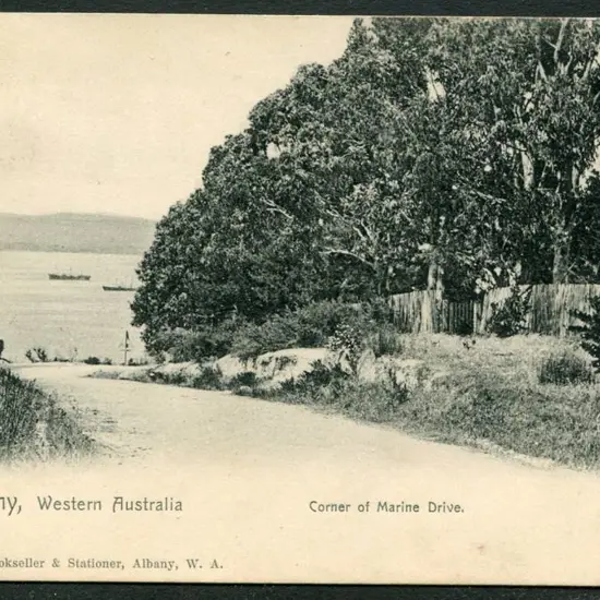 "Corner of Marine Drive" J E Morgan Bookseller & ...