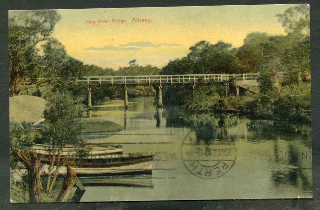 "King River Bridge, Albany WA" (horiz) F E Morgan ... Image 1++