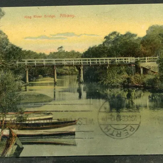 "King River Bridge, Albany WA" (horiz) F E Morgan ...