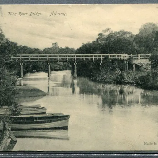 "King River Bridge, Albany" F E Morgan Bookseller ...