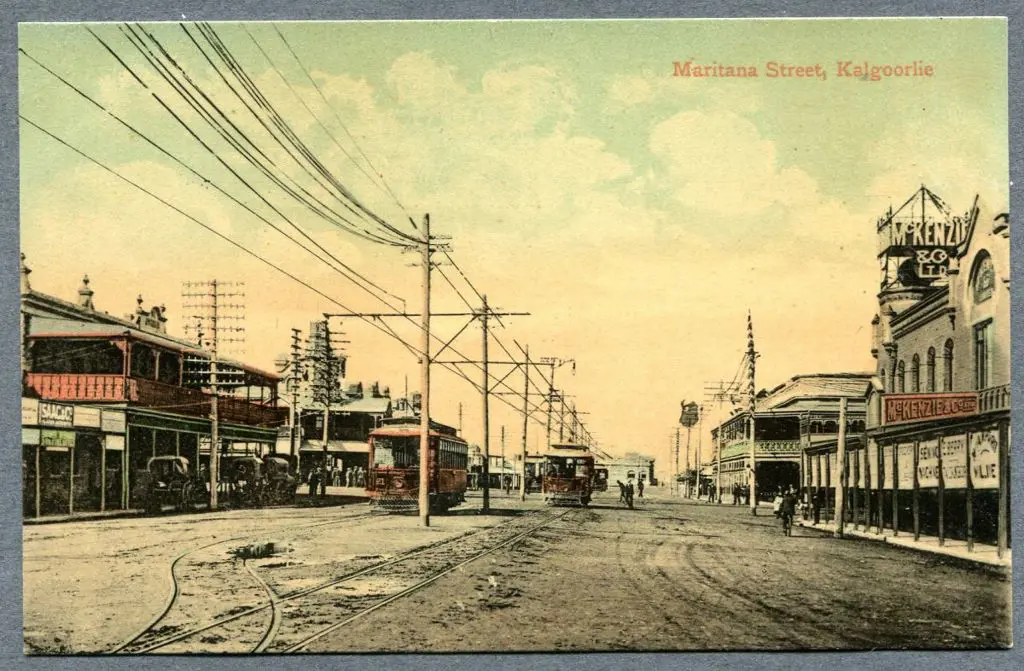 "Maritana Street, Kalgoorlie" colour published by ... Image 1++