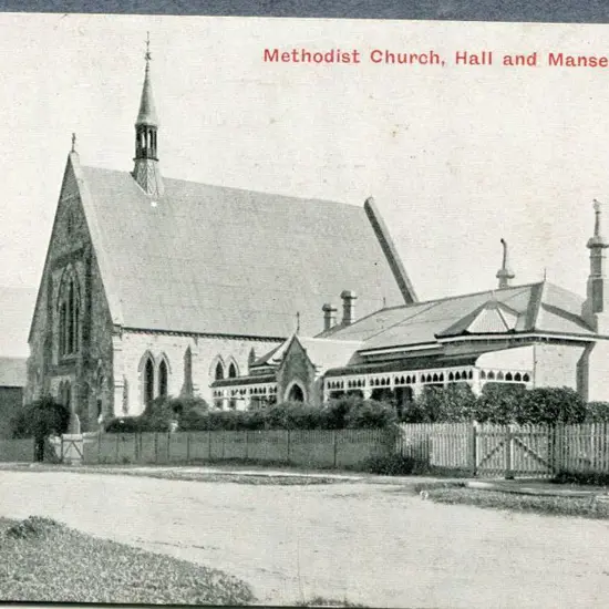 "Methodist Church, Hall & Manse, Albany" ...