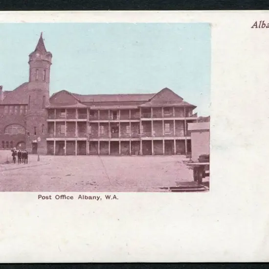 "Post Office, Albany WA" H Harden, Albany b&w with ...