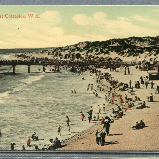 "The Beach at Cottesloe, WA" Falk colour in ...