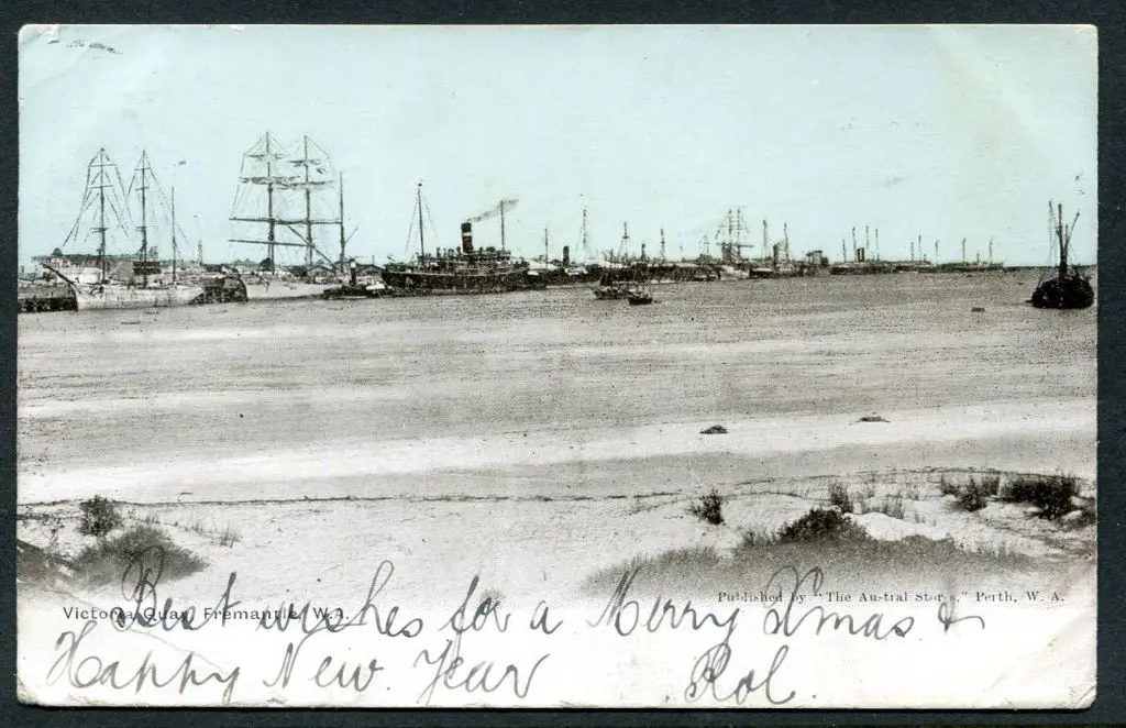 "Victoria Quay, Fremantle WA" Austral Stores b&w ... Image 1++