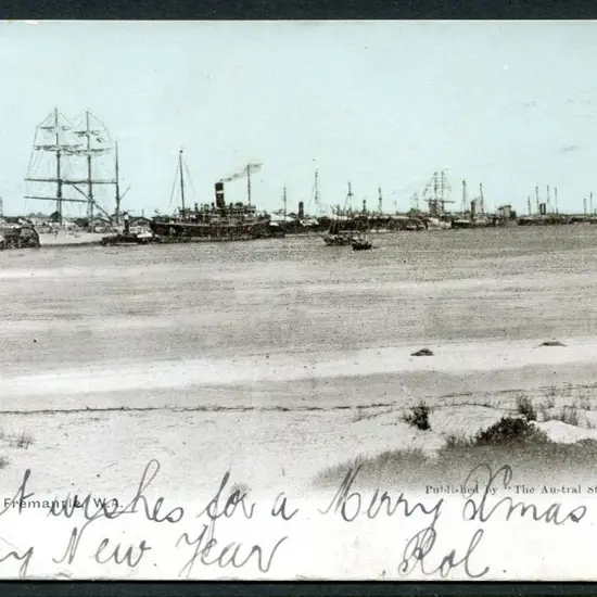"Victoria Quay, Fremantle WA" Austral Stores b&w ...