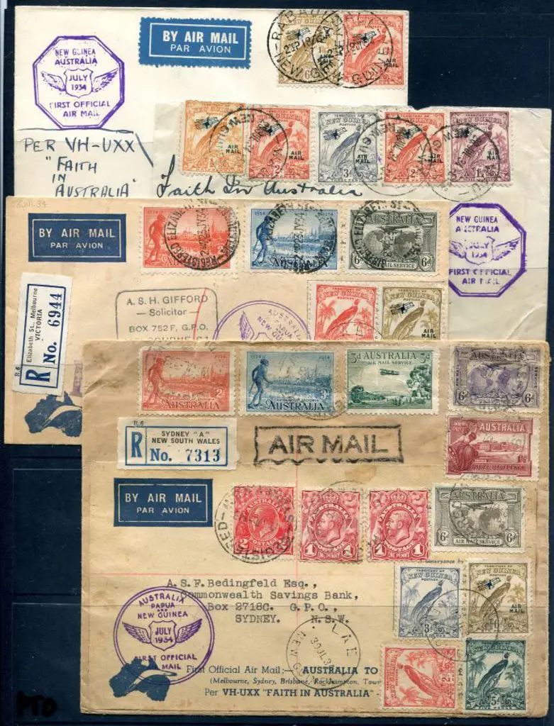 Selection of FFC's noting 1934 (24th July) New ... Image 1++