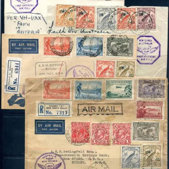 Selection of FFC's noting 1934 (24th July) New ...