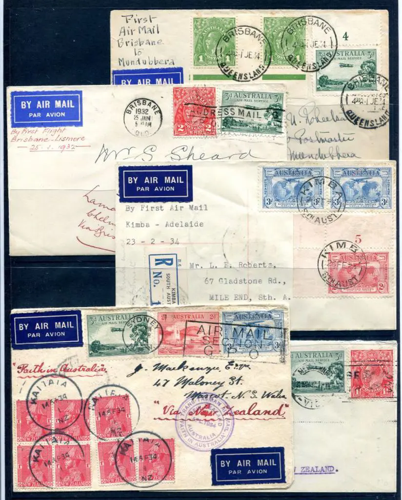Various covers noting 1946 (15th Sept) Aust to ... Image 1++