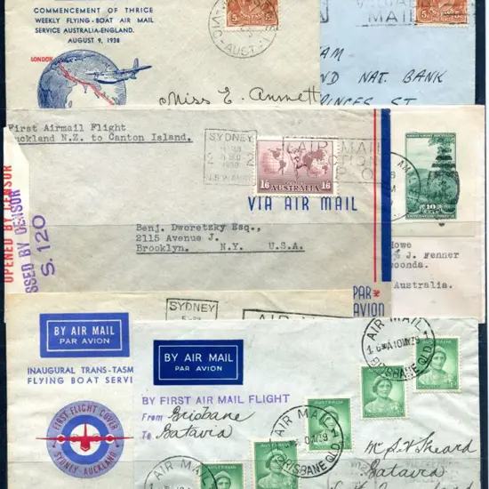 Selection of covers incl 1938 (28th July) ...