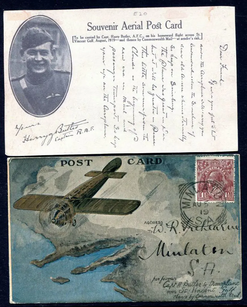1919 (10th Aug) Adelaide to Minlaton Harry Butler ... Image 1++