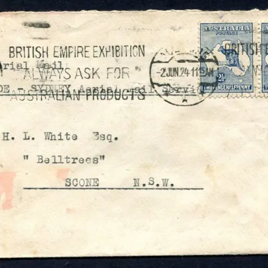 1924 (2nd June) Adelaide to Sydney per Australian ...