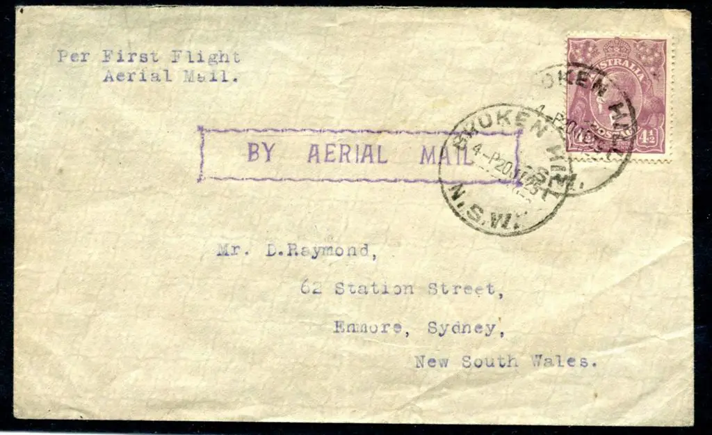 1925 (21st July) Broken Hill to Sydney Australian ... Image 1++