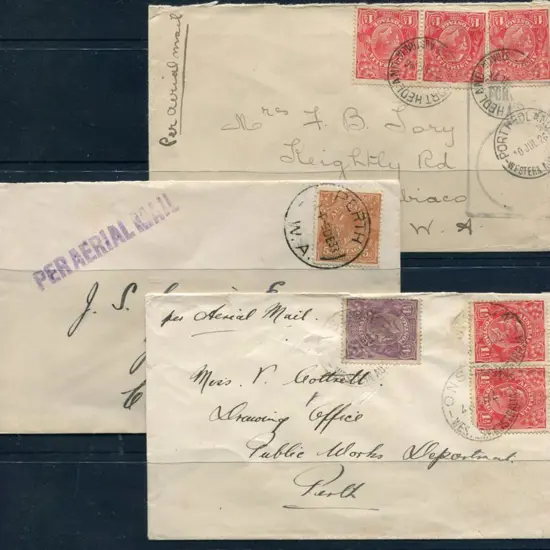 1926 Port Hedland to Perth, 1927 Onslow to Perth & ...