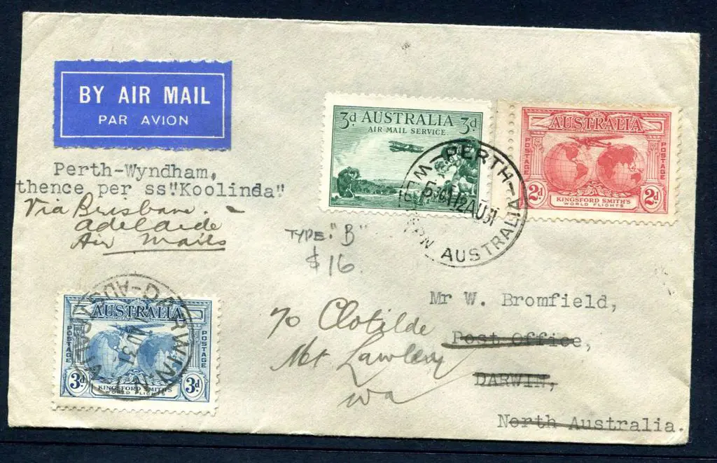 1931 (12th Aug) "Perth to Wyndham thence per SS ... Image 1++