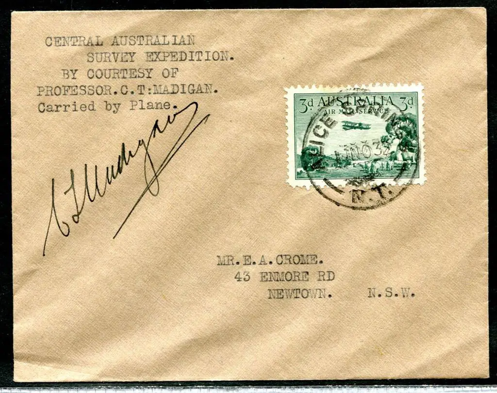 1932 (11th Nov) Alice Springs to Newtown (NSW) ... Image 1++