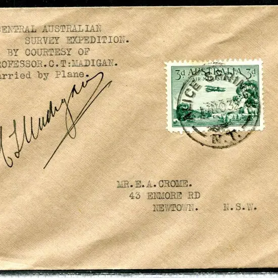 1932 (11th Nov) Alice Springs to Newtown (NSW) ...