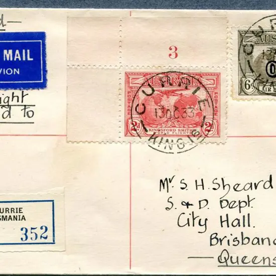 1933 (13th Oct) Currie to Melbourne & onto ...
