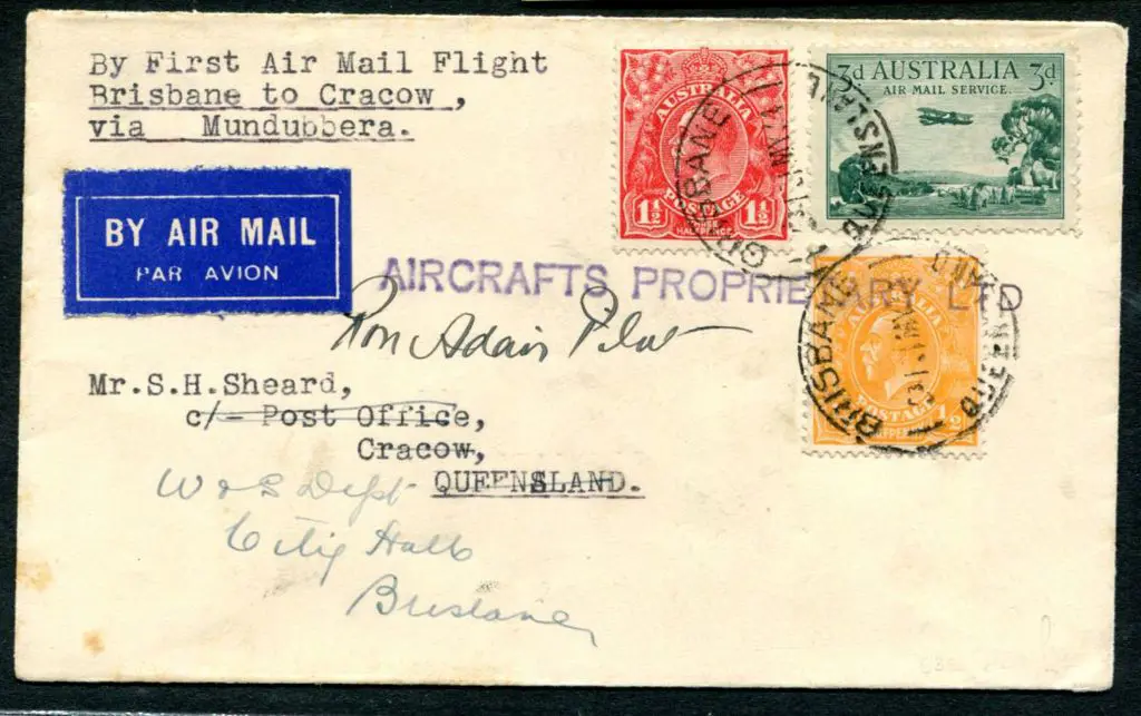 1934 (2nd June) Brisbane to Cracow via Mundubbera ... Image 1++