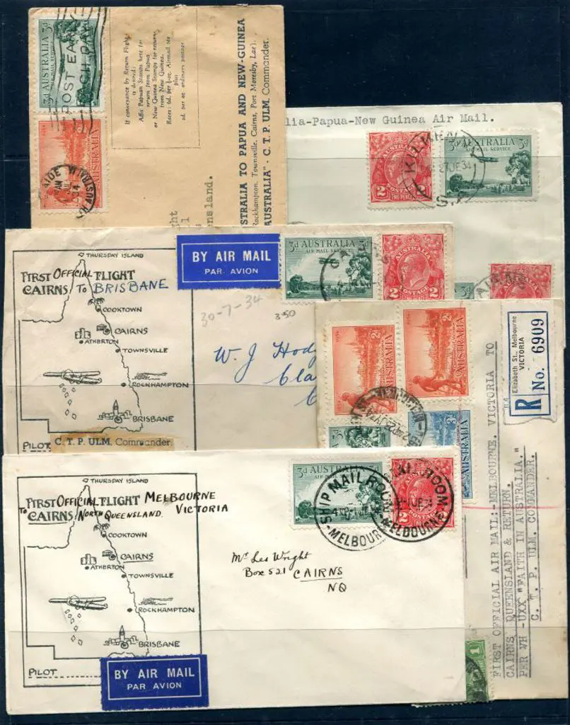 1934 (24th July) Melbourne to Cairns x 3, Sydney ... Image 1++