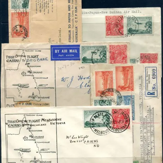 1934 (24th July) Melbourne to Cairns x 3, Sydney ...