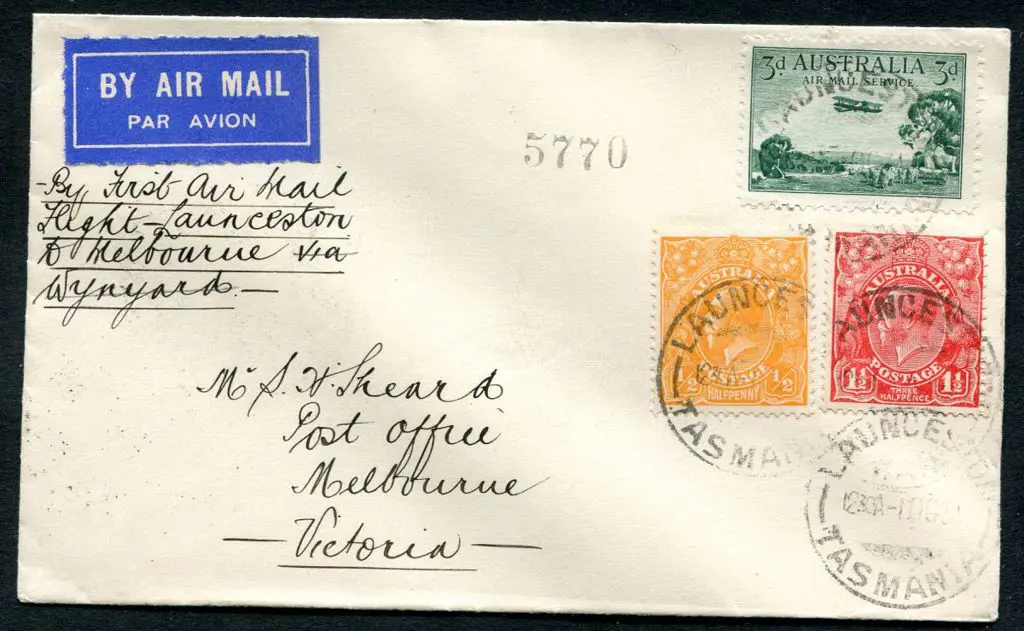 1934 (1st Oct) Launceston to Melbourne by Holyman ... Image 1++