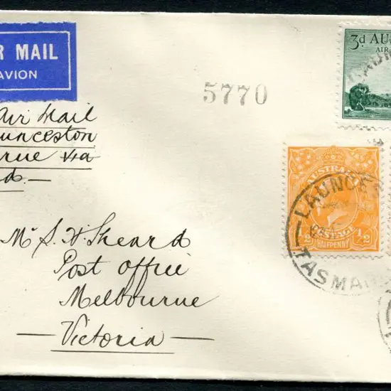 1934 (1st Oct) Launceston to Melbourne by Holyman ...