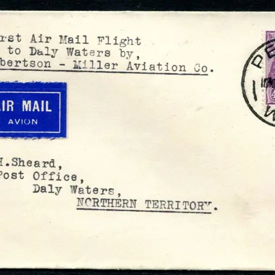1934 (3rd Oct) Perth to Daly Waters by ...