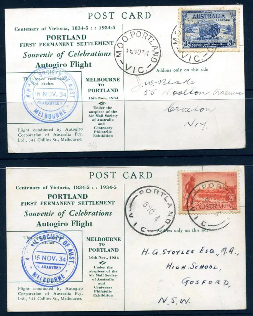 1934 (16th Nov) Portland to Melbourne return ... Image 1++