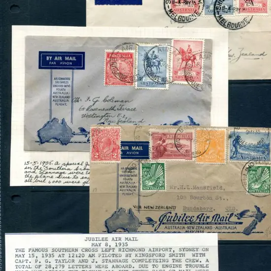 1935 (15th May) 1935 (15th May) Australia to NZ ...