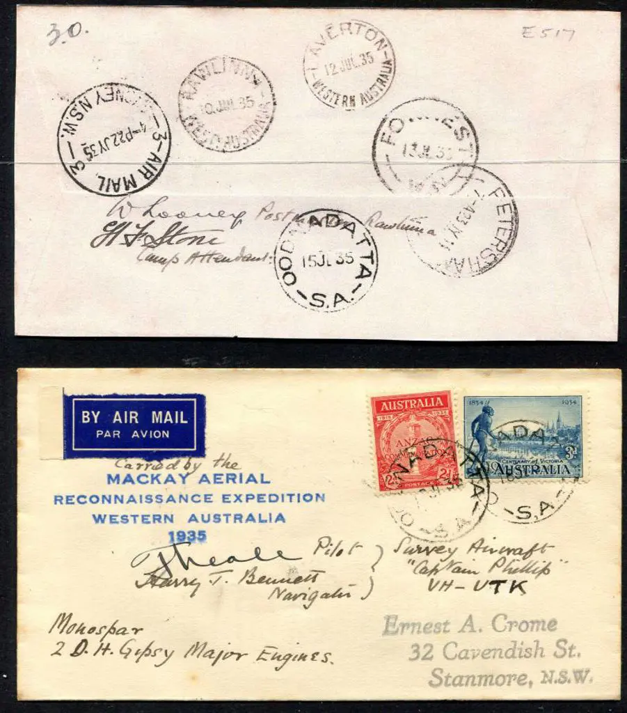 1935 (18th July) Oodnadatta to Sydney on 3rd ... Image 1++