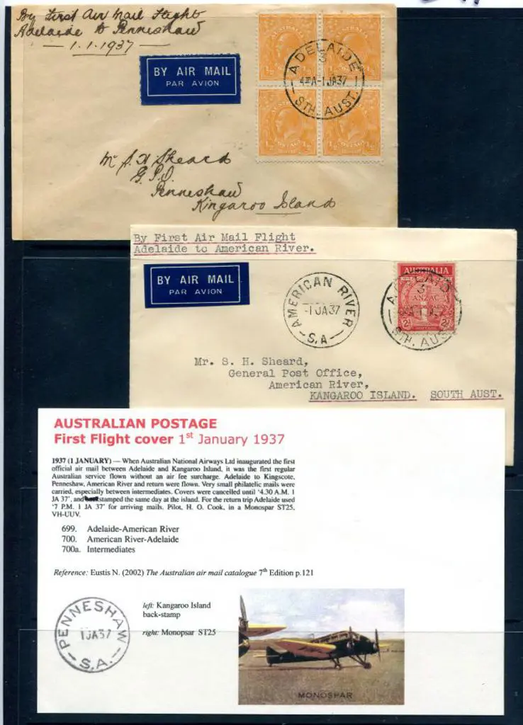 1937 (1st Jan) Adelaide to American River ... Image 1++