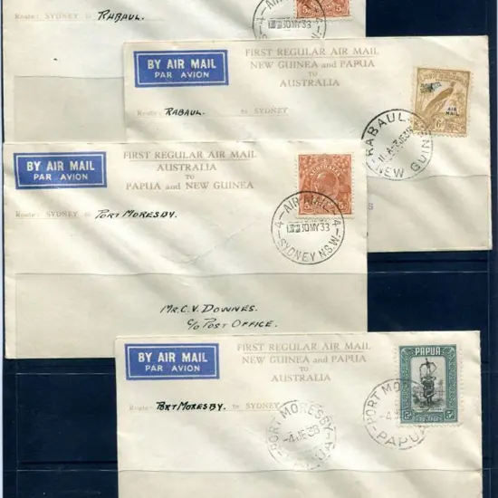1938 (30th May) Sydney to Port Moresby & return ...