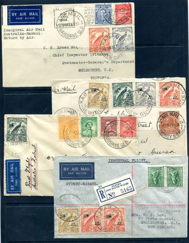 1938 (30th May) Sydney to Rabaul & return range of ... Image 1++
