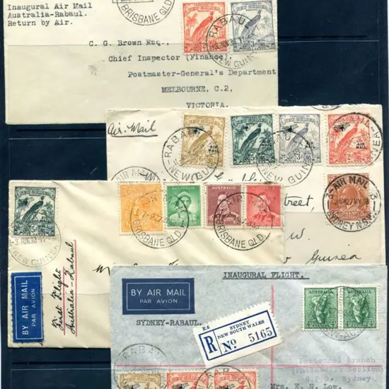 1938 (30th May) Sydney to Rabaul & return range of ...