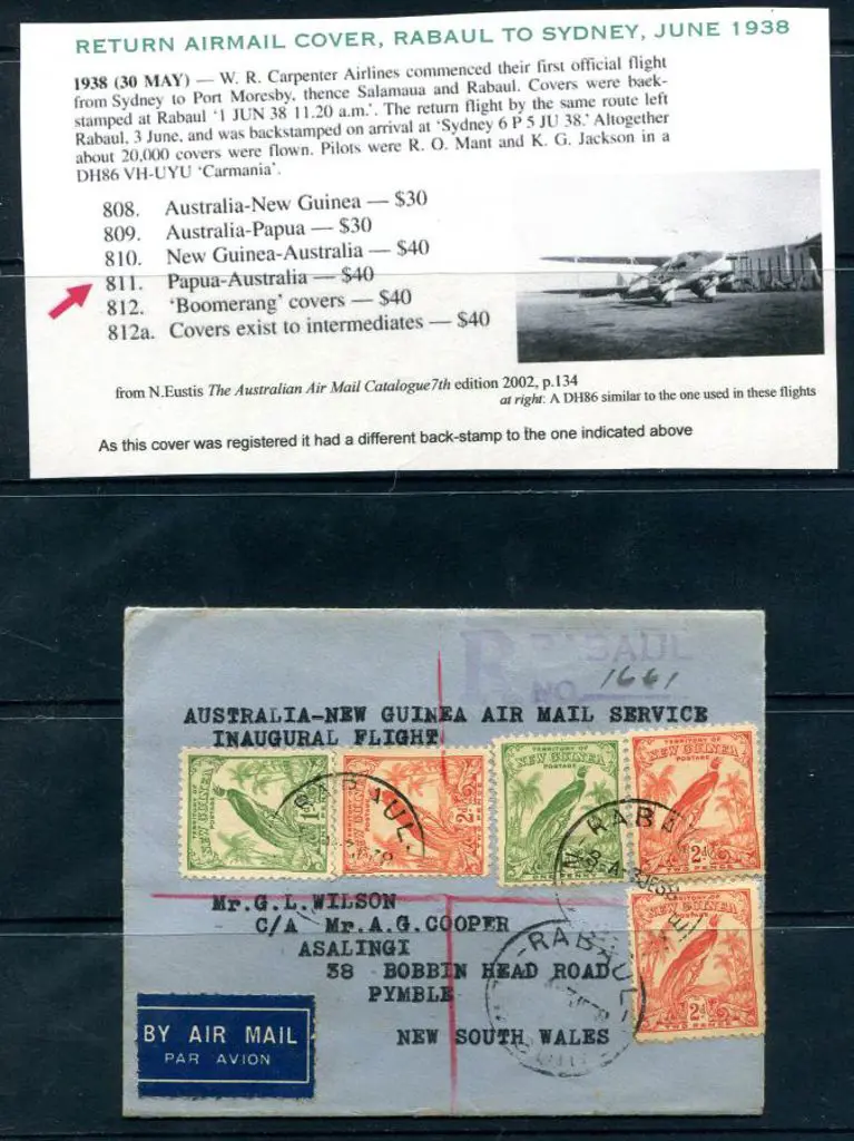 1938 (3rd June) New Guinea to Australia addressed ... Image 1++