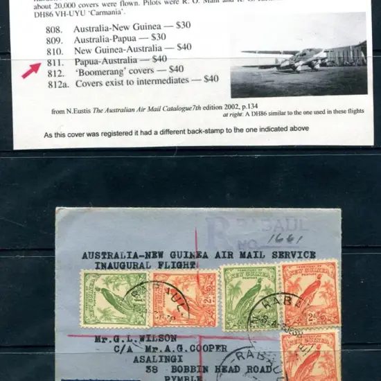 1938 (3rd June) New Guinea to Australia addressed ...